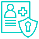 Blockchain in Healthcare Data Secruity Icon